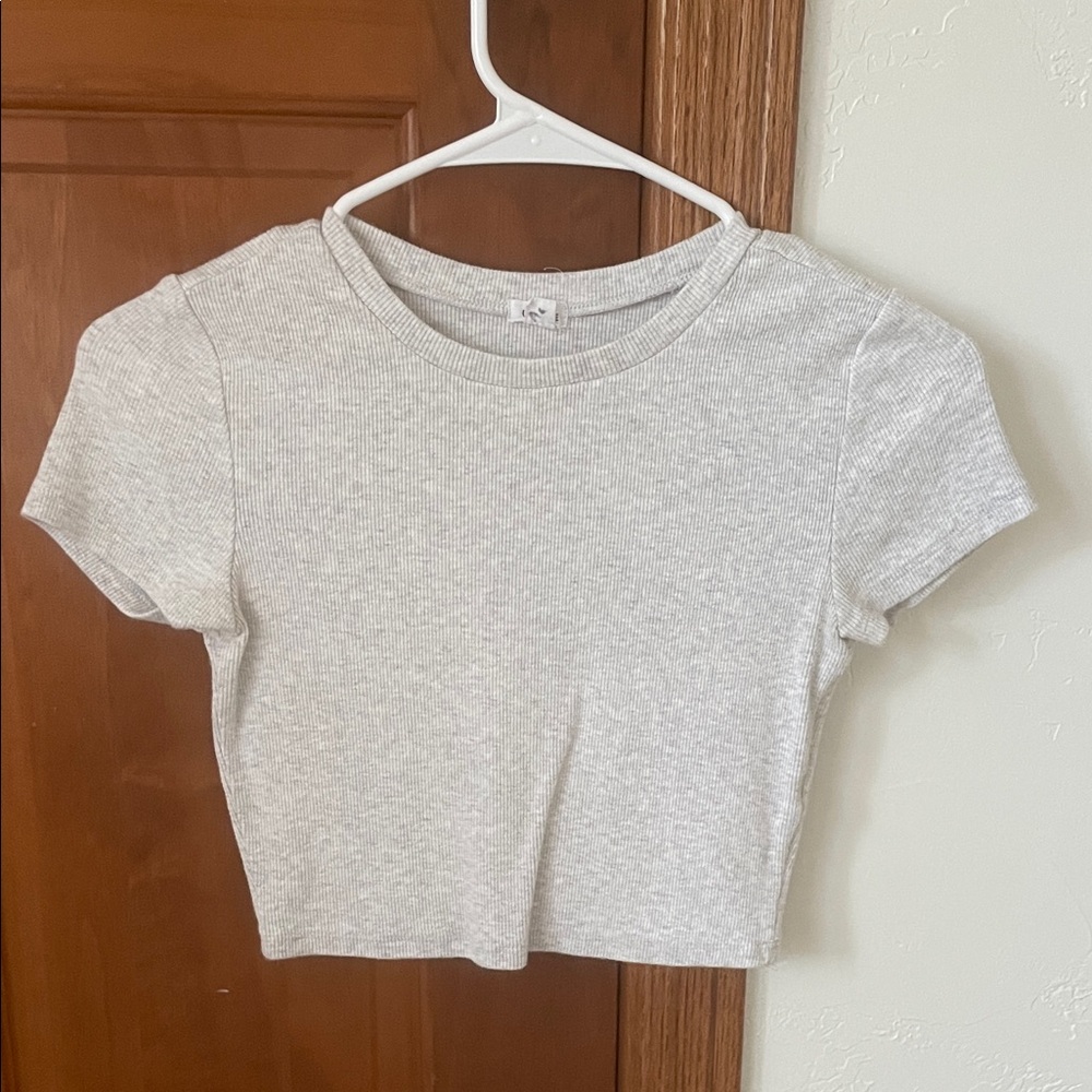 Garage Gray Crop Top